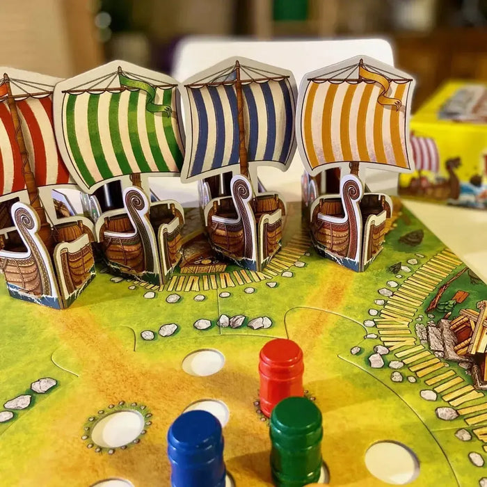 Valley of the Vikings - Dexterity Vikings Board Game for Adults, Family, and Children (2-4 Players, Ages 6+) - HABA