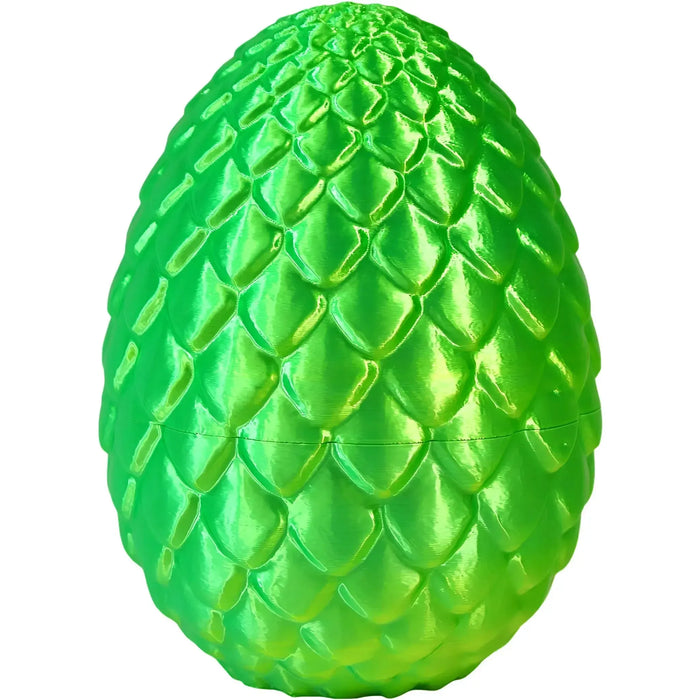Verdantspike Dragon Hatchling Toy Figure with Egg (3D Printed) - Wonderland Workshop