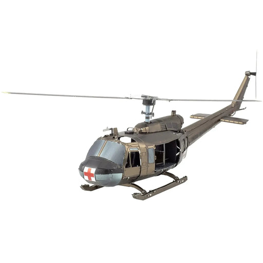 Vietnam War [United States Army] - Bell UH-1 Huey Helicopter 3D Figure Model Kit (1:80 Scale, Steel, Moderate Difficulty) - Fascinations - Metal Earth Series - (2023)