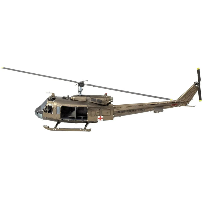 Vietnam War [United States Army] - Bell UH-1 Huey Helicopter 3D Figure Model Kit (1:80 Scale, Steel, Moderate Difficulty) - Fascinations - Metal Earth Series - (2023)