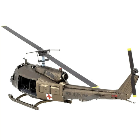 Vietnam War [United States Army] - Bell UH-1 Huey Helicopter 3D Figure Model Kit (1:80 Scale, Steel, Moderate Difficulty) - Fascinations - Metal Earth Series - (2023) - Image 5