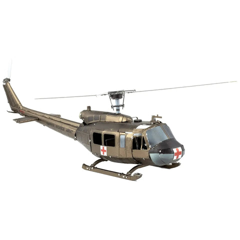 Vietnam War [United States Army] - Bell UH-1 Huey Helicopter 3D Figure Model Kit (1:80 Scale, Steel, Moderate Difficulty) - Fascinations - Metal Earth Series - (2023) - Image 6