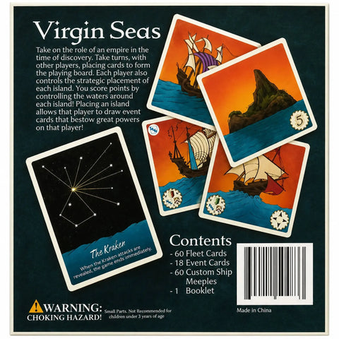 Virgin Seas - Competitive Pirate Strategy Card Game for Family and Adults (2-4 Players, Ages 10+) - Grey Gnome Games - Image 3