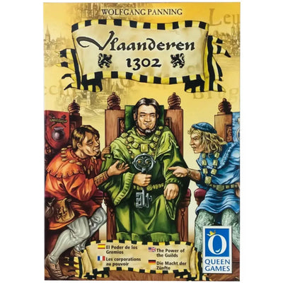 Vlaanderen 1302 - Tile Placement Civilization Board Game for Family, and Adults (2-4 Players, Ages 10+) - Queen Games