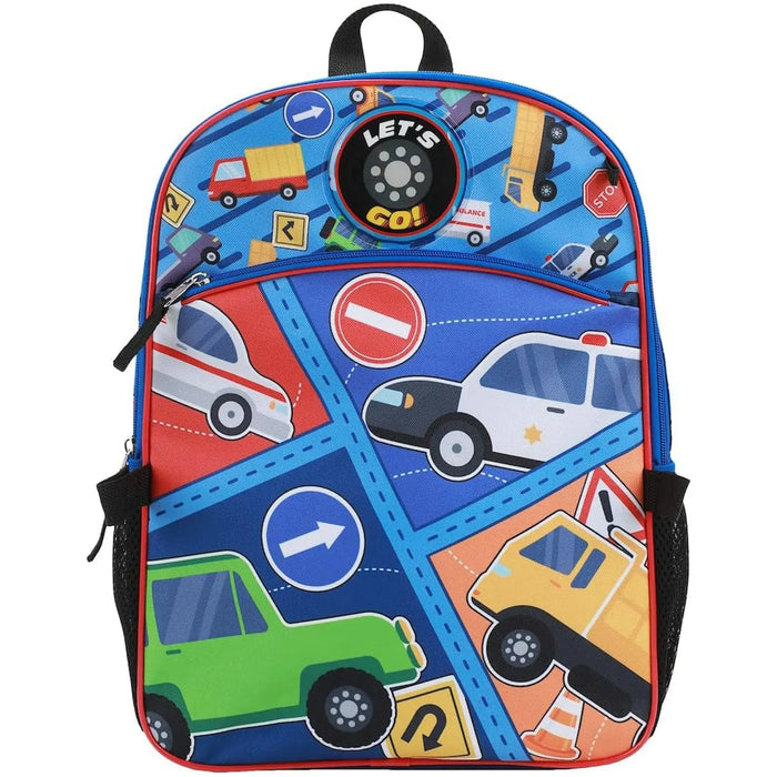Vroom Vroom Cars & Trucks - 5-Piece Backpack & Lunchbox Set - Bioworld