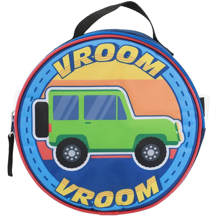 Vroom Vroom Cars & Trucks - 5-Piece Backpack & Lunchbox Set - Bioworld