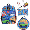Vroom Vroom Cars & Trucks - 5-Piece Backpack & Lunchbox Set - Bioworld