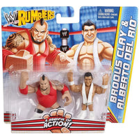WWE - Brodus Clay & Alberto Del Rio Action Figures - Mattel - WWE Rumblers Se...- Image 1