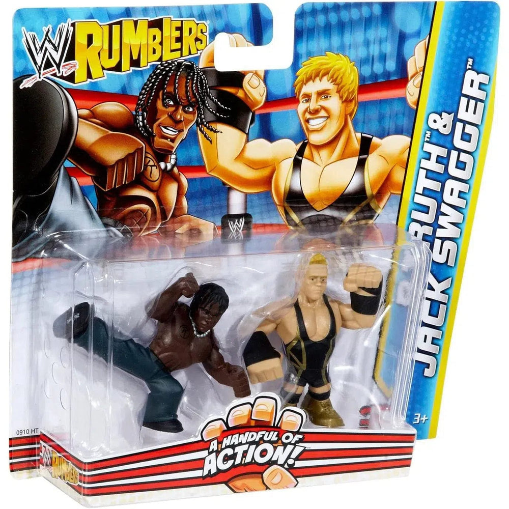 WWE - R-Truth & Jack Swagger Action Figures - Mattel - WWE Rumblers Series