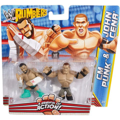 WWE Rumblers - CM Punk & John Cena Action Figures - Mattel