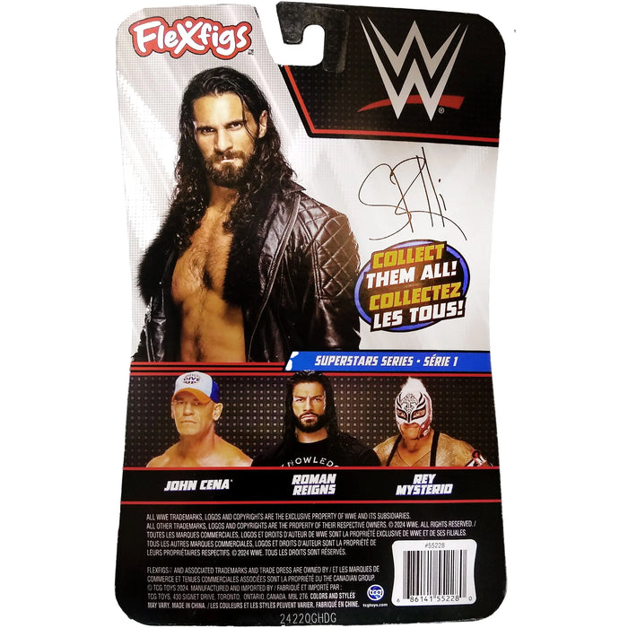 WWE - Seth Rollins Bendable Action Figure (5.75") - TCG Toys - Flexfigs Superstars Series 1 - (2024)