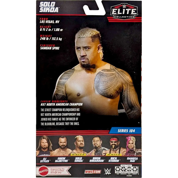WWE - Solo Sikoa Action Figure (6") - Mattel - Elite Collection Series 104 - (2023)