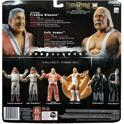 WWE Wrestling - Classic Superstars Series 4 Classy Freddie Blassie & Hulk Hogan Exclusive Action Figure 2-Pack - Image 2