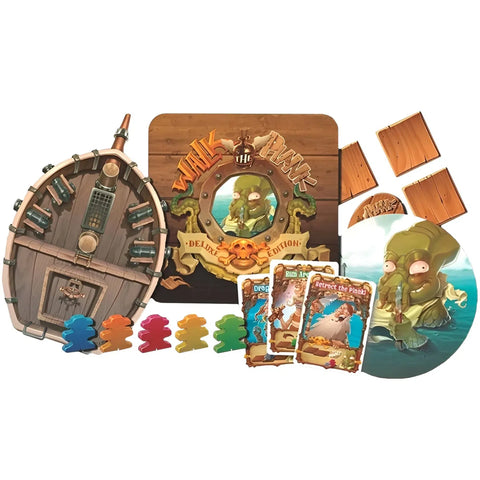 Walk the Plank (Deluxe Edition) - Bluffing Pirates Board Game for Family, Adults, and Children (3-5 Players, Ages 6+) - Mayday Games