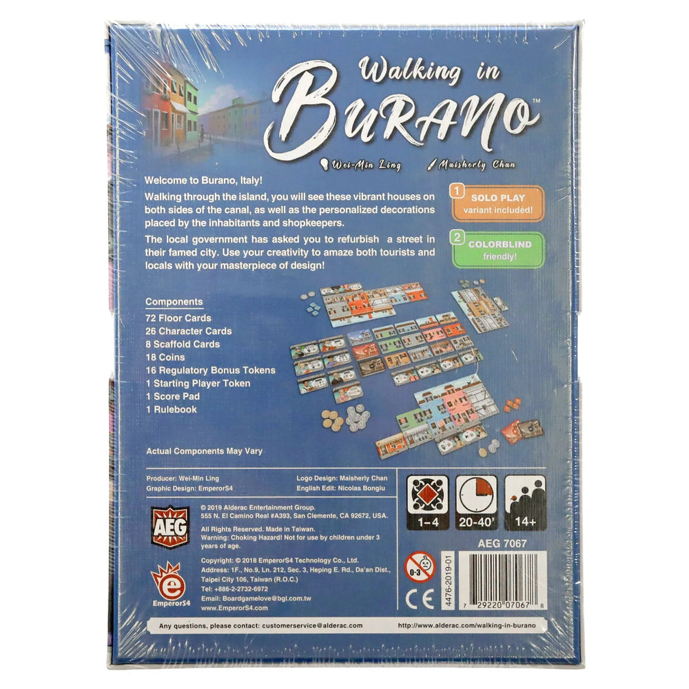 Walking in Burano - Card Game - Alderac Entertainment Group