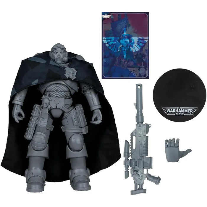 Warhammer 40,000 - Colorless Artist Proof Eliminator Space Marine Action Figure (7") - McFarlane Toys