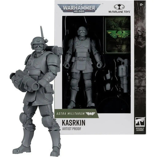 Warhammer 40,000 - Colorless Artist Proof Kasrkin Astra Militarum Action Figure (7") - McFarlane Toys