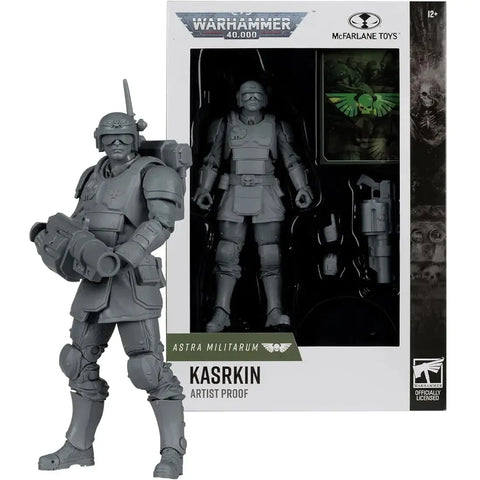 Warhammer 40,000 - Colorless Artist Proof Kasrkin Astra Militarum Action Figure (7