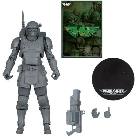 Warhammer 40,000 - Colorless Artist Proof Kasrkin Astra Militarum Action Figure (7