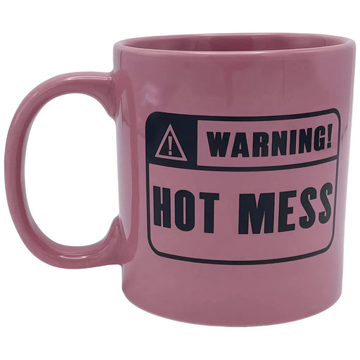 "Warning! Hot Mess" Giant Gag Gift Mug (Ceramic, 22 oz.) - Island Dogs