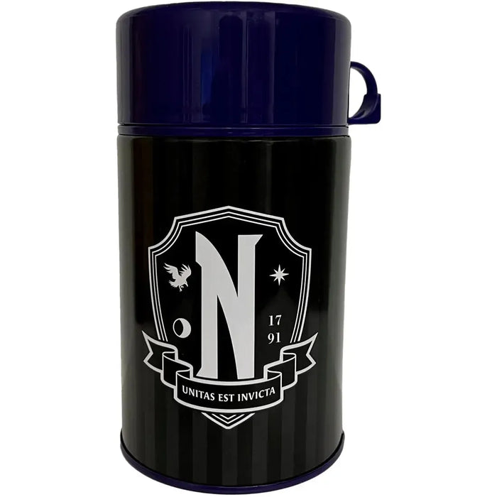 Wednesday [The Addams Family] - Nevermore Academy Lunchbox & Beverage Container Set (Limited Edition: 1 of 1,750) - Surreal Entertainment - Tin Titans Series, PREVIEWS Exclusive