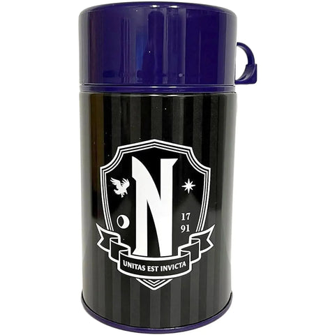 Wednesday [The Addams Family] - Nevermore Academy Lunchbox & Beverage Container Set (Limited Edition: 1 of 1,750) - Surreal Entertainment - Tin Titans Series, PREVIEWS Exclusive - Image 3