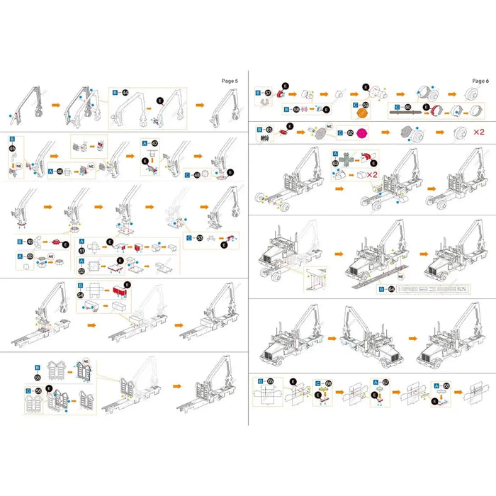 Western Star - 4900SF Log Truck Figure Model Kit (Steel, Challenging Difficulty) - Fascinations - Metal Earth Series
