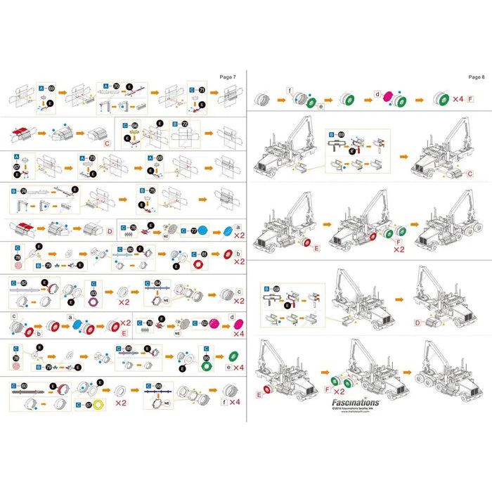 Western Star - 4900SF Log Truck Figure Model Kit (Steel, Challenging Difficulty) - Fascinations - Metal Earth Series