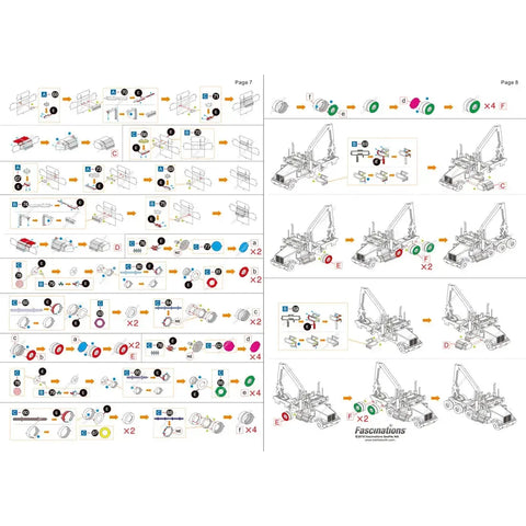 Western Star - 4900SF Log Truck Figure Model Kit (Steel, Challenging Difficulty) - Fascinations - Metal Earth Series