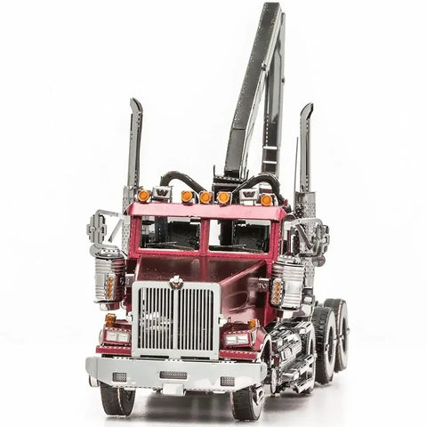 Western Star - 4900SF Log Truck Figure Model Kit (Steel, Challenging Difficulty) - Fascinations - Metal Earth Series