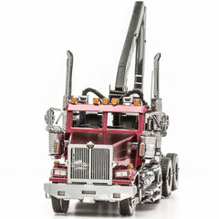 Western Star - 4900SF Log Truck Figure Model Kit (Steel, Challenging Difficulty) - Fascinations - Metal Earth Series