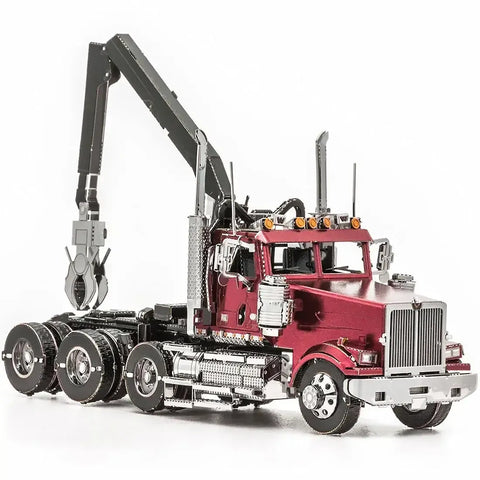 Western Star - 4900SF Log Truck Figure Model Kit (Steel, Challenging Difficulty) - Fascinations - Metal Earth Series