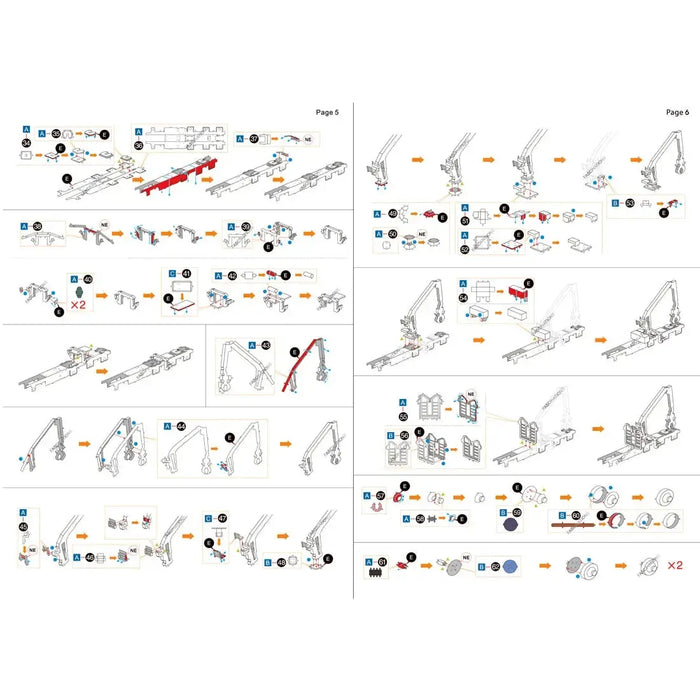 Western Star - 4900SF Log Truck & Trailer Figure Model Kit (Steel, Challenging Difficulty) - Fascinations - Metal Earth Premium Series