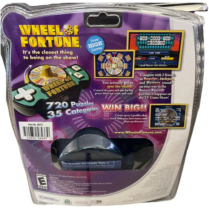 Wheel of Fortune - Plug & Play Electronic TV Game (720 Puzzles) - Jakks Pacific - (2005)