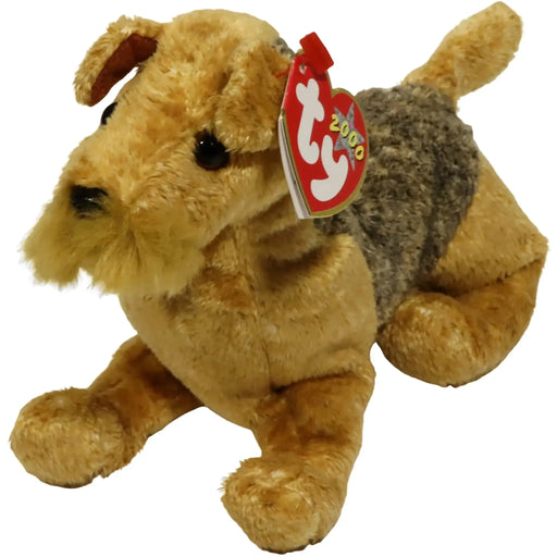 Whiskers the Schnauzer Dog Plush (6") - Ty - Original Beanie Babies Series (2000)
