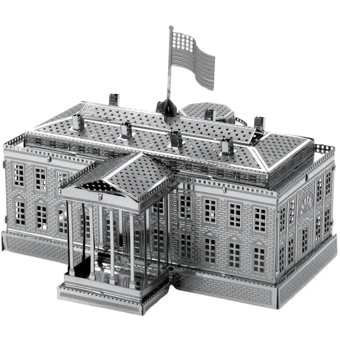 White House Figure Model Kit (Steel, Moderate Difficulty) - Fascinations - Metal Earth Series