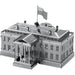 White House Figure Model Kit (Steel, Moderate Difficulty) - Fascinations - Metal Earth Series