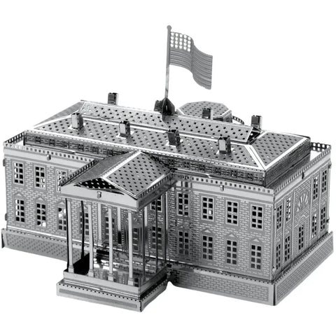 White House Figure Model Kit (Steel, Moderate Difficulty) - Fascinations - Metal Earth Series