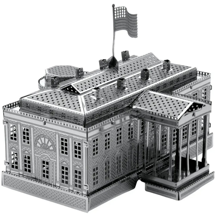 White House Figure Model Kit (Steel, Moderate Difficulty) - Fascinations - Metal Earth Series