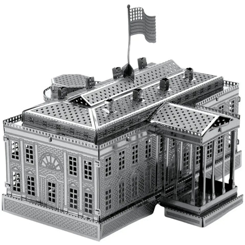 White House Figure Model Kit (Steel, Moderate Difficulty) - Fascinations - Metal Earth Series