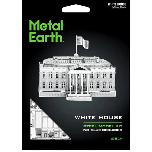 White House Figure Model Kit (Steel, Moderate Difficulty) - Fascinations - Metal Earth Series