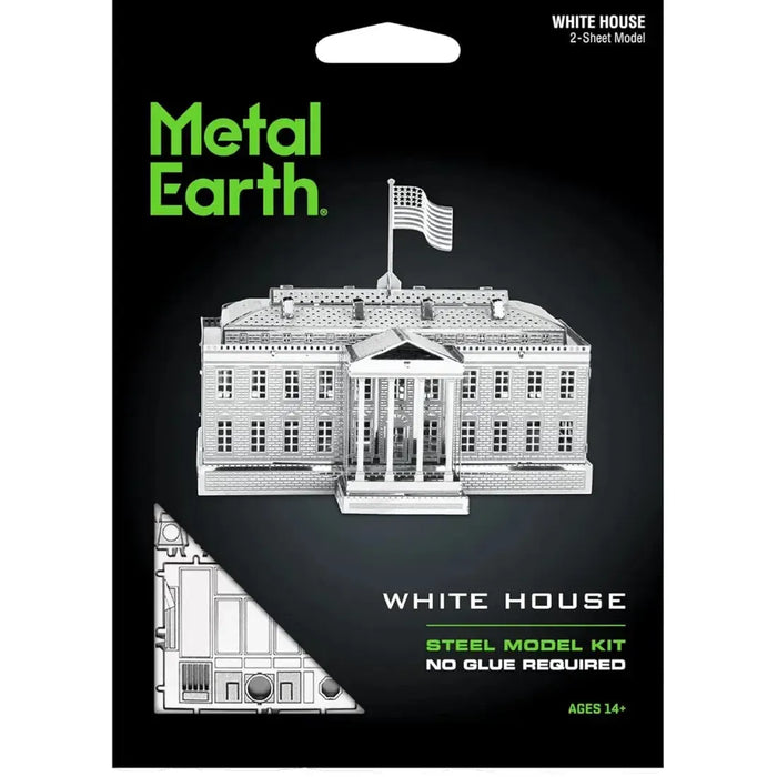 White House Figure Model Kit (Steel, Moderate Difficulty) - Fascinations - Metal Earth Series