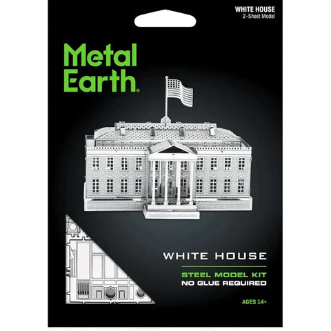 White House Figure Model Kit (Steel, Moderate Difficulty) - Fascinations - Metal Earth Series