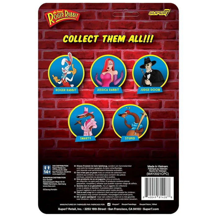 Who Framed Roger Rabbit - Smarty Action Figure - Super7 - ReAction Fig ...