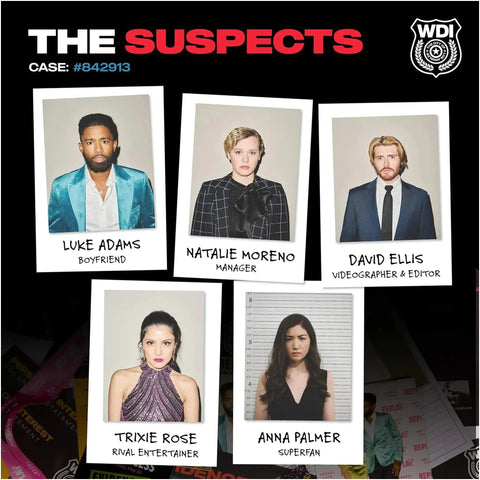 Who Killed Mia? - Social Deduction Mystery Board Game for Adults (1+ Players, Ages 17+) - What Do You Meme, LLC - (2023) - Image 4