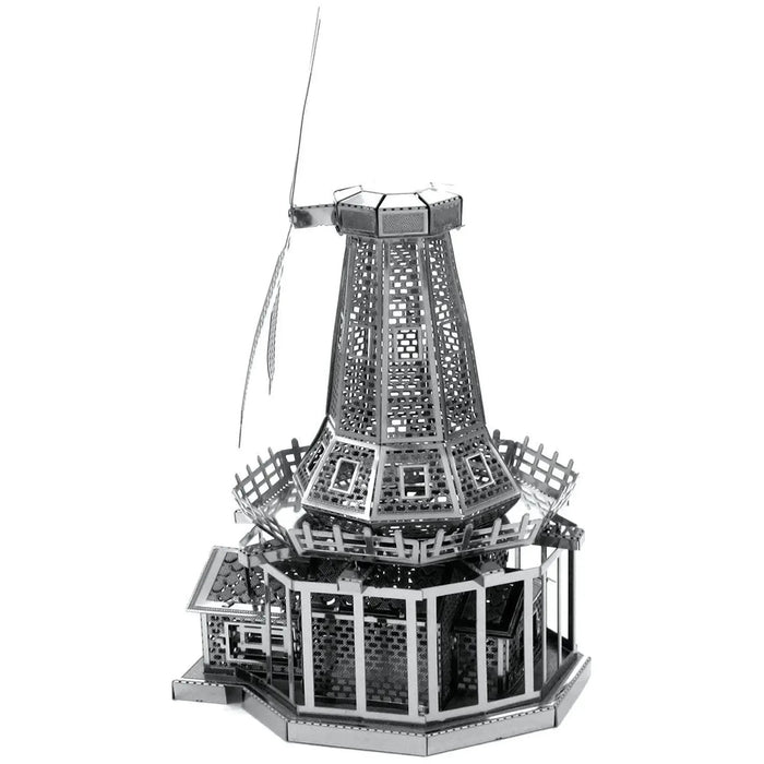 Windmill 3D Figure Model Kit (Steel, Moderate Difficulty) - Fascinations - Metal Earth Series - (2022)