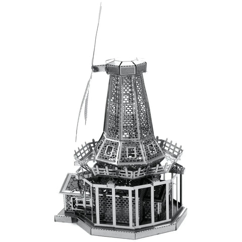 Windmill 3D Figure Model Kit (Steel, Moderate Difficulty) - Fascinations - Metal Earth Series - (2022) - Image 5