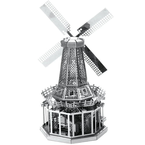 Windmill 3D Figure Model Kit (Steel, Moderate Difficulty) - Fascinations - Metal Earth Series - (2022) - Image 6