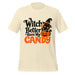 Witch Better Have My Candy T-Shirt - Cute Halloween Witch Cat and Pumpkin Graphic Tee