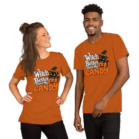 Witch Better Have My Candy T-Shirt - Halloween Black Cat and Pumpkin Graphic Tee - Image 16